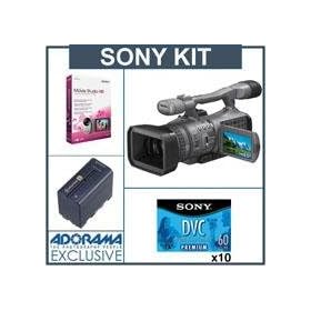 Sony HDR-FX7 Digital HDV 1080i High Definition Handycam Camcorder Kit, with Sony InfoLithium-Ion L Series Camcorder Battery,(6600mAh) 10 - Sony DVM-60PR 60 Minutes Premium Mini DV Tape, Sony Movie Studio HD Software