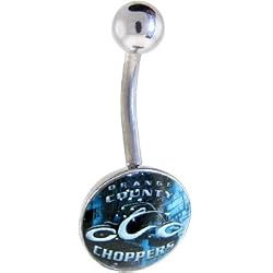 Orange County Choppers Black Logo Belly Ring