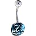 Orange County Choppers Black Logo Belly Ring