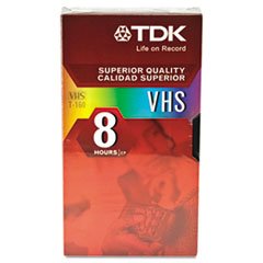 * Standard Grade VHS Videotape Cassette, 8 Hours, Each