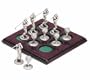 Pewter Sports Tic Tac Toe - Golf