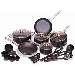 Sunbeam� S-12053 Family 24-Piece Black Non-Stick Aluminum Set by Continuum