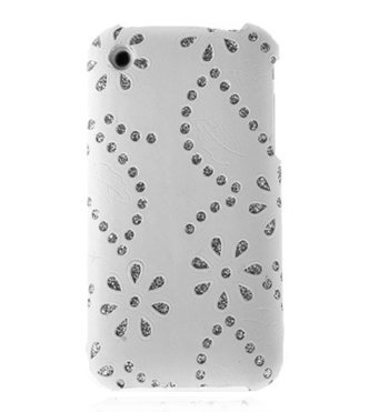 iPhone 3G / 3GS ケース （カバー） ホワイトラインストーン