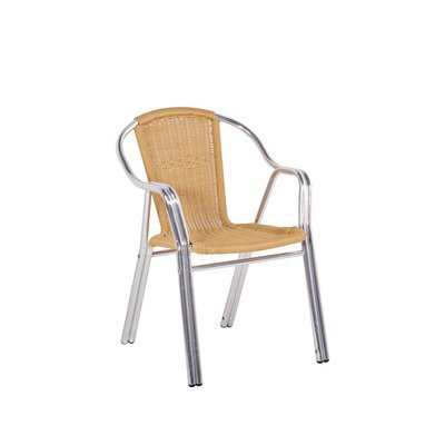 Cozy Bay® Cappuccino 4-Seater Rattan Furniture Beige Restaurant Stackable Bistro Set top Bistro sets Cozy Bay® Cappuccino 4-Seater Rattan Furniture Beige Restaurant Stackable Bistro Set picture