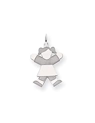 14k White Gold Kid Charm Cyber Monday Special
