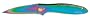 Kershaw Ken Onion Rainbow Leek Folding Knife with Speed Safe