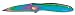 Kershaw Ken Onion Rainbow Leek Folding Knife with Speed Safe