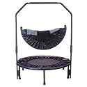 Folding Trampoline with Folding Legs & Free Stabilizing Bar + Storage Bag