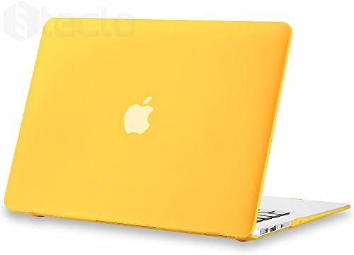 Steklo - YELLOW Rubberized Hard Case for Apple MacBook Air 13.3" (Models: A1466 & A1369) Cover Shell - YELLOW