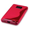 Samsung i9100 Galaxy S2 Pink S-Curve Gel Case Cover Skin See Through Design From Keep Talking Samsung i9100 Galaxy S II Accessories