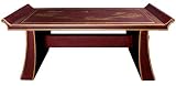 Bright Bold Beautiful Asian - 40 Chinese Lacquered Shinto Oriental Bench Coffee Table - Red