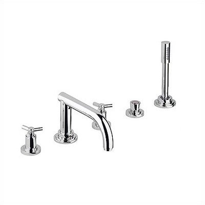 Atrio Roman Tub Filler Finish: Chrome