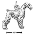 schnauzer34 - Sterling Silver 3D Schnauzer Charm