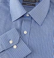 2" Longer Pure Cotton Easy to Iron Striped Shirt