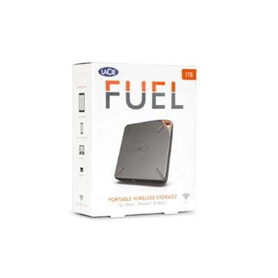 LaCie FUEL 1TB Wireless Storage with Wi-Fi 802.11 b/g/n and USB 3.0 (9000436U)