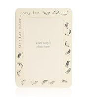 8 Foil Foot Prints Baby Announcement Cards
