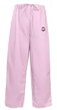 OSU Buckeyes Pink Scrubs Pants DRAWSTRING BOTTOMS-Sz MED- Ohio State For HER - DRAWSTRING Waist -Officially Licensed NCAA College Logo Apparel Unique GIFT Ideas For Mom Nurses Ladies Students Graduation