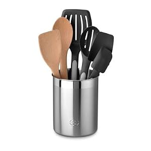 Calphalon 6 Piece Stainless Steel Utensil Set with Crock by Calphalon