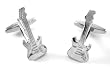 Silver Full Electric Guitar Cufflinks
