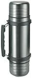 Isosteel Edelstahl-Isolierflasche, 1.0 l, mit Tragegriff Quickstop-Ausgie�system - 
