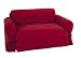 Classic Slipcovers Heavy Microsuede Loveseat Slipcover, Burgundy