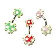 GOOSE BUMPS belly button ring in PINK
