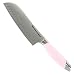KitchenAid Cook For The Cure 7-Inch Silicone Handle Santoku Knife, Pink