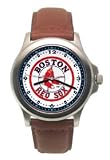 Boston Red Sox Mens Rookie League Leather Strap Watch