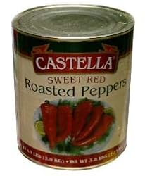 Sweet Red Roasted Peppers (castella) 6.3lb