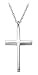 Sterling Silver Narrow Cross Pendant, 18
