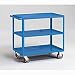 RELIUS SOLUTIONS All-Welded Premium Steel Carts - Utility Carts - Military blue