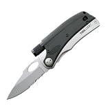 Tool Logic SLP1 Slpro1, Multifunction Folding Knife Plus Hands-Free Magnetic Flashlight And Signal Whistle, Silver