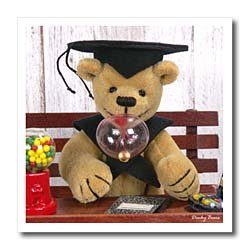 Dinky Bears Graduation – 6×6 Iron On Heat Transfer For White Material
