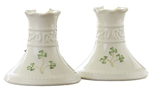 Belleek Tara 4 In. Candlesticks (Pair)