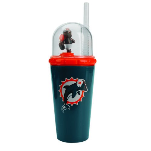 Pack of 6 NFL Miami Dolphins Children's Drinking Cups with Domes