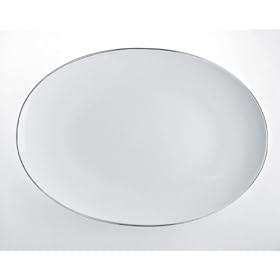 Alessi Mami Platinum Oval Serving Plate, 38 cm (SG70/22 38)