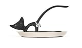 Jewelry Tray Ring Holder Silver Cat Rhinestones