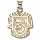 Pittsburgh Steelers 5/8" Jersey Pendant - Gold Plated Jewelry