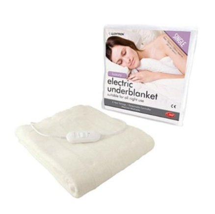 Lloytron Single Size Underblanket (Luxury) F900 Heated Heat Electric Blanket