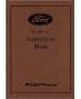 1929 FORD Model A Car Instruction Manual Owners Guide