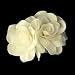 Wedding Flower Hair Comb Ivory Double Roses Bridal Hair Accessory