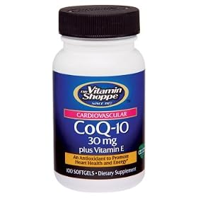 Vitamin Shoppe - Co Q-10 Plus Vitamin E, 30 mg, 100 softgels