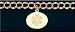 14kt Ladies Medical ID Charm Bracelet with Caduceus Medical Symbol