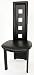 Kitchen & Housewares : Beautiful Set of 4 Black Leather Match Dining Chairs