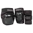 Jr. Knee,Elbow,Wrist 3-Pack Combo, Black