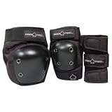Jr. Knee,Elbow,Wrist 3-Pack Combo, Black