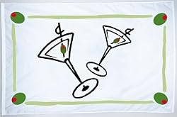 Cocktail Martini Party Flag 3 Ft X 5 Ft Nylon