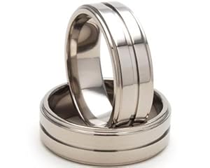 7mm Titanium Ring, Titanium Wedding Rings Men's Rings Titanium Jewelry