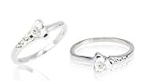 Trillion Cut White Cz Ring Sterling Silver