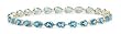 14k Yellow Gold Pear-Cut Coated Blue Topaz Bracelet